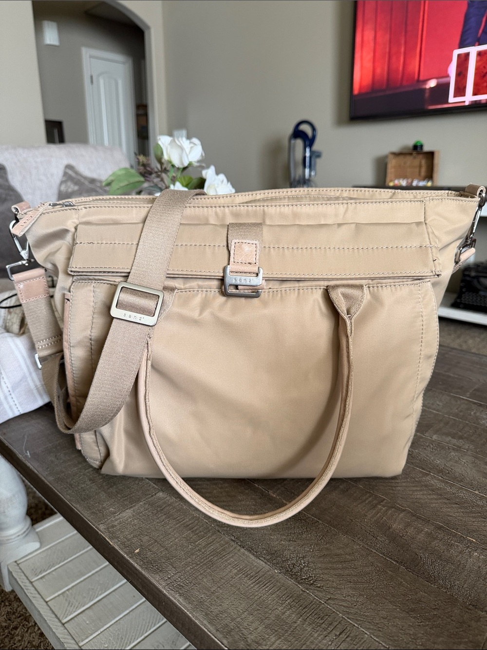 Senz Lou Café Latte Tote Bag Nylon